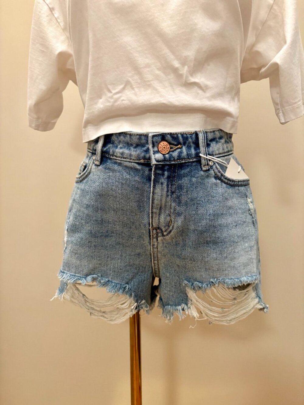 Only Pacy High Waist Denim Shorts